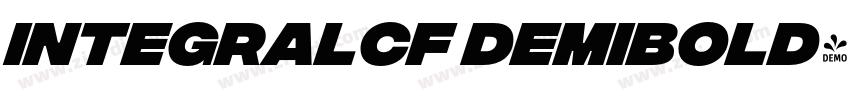 integralcf demibold字体转换